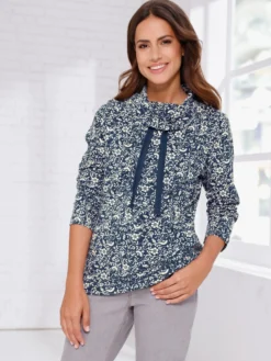 Sweatshirt mit weitem Rollkragen