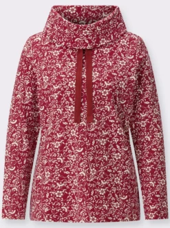 Sweatshirt mit weitem Rollkragen
