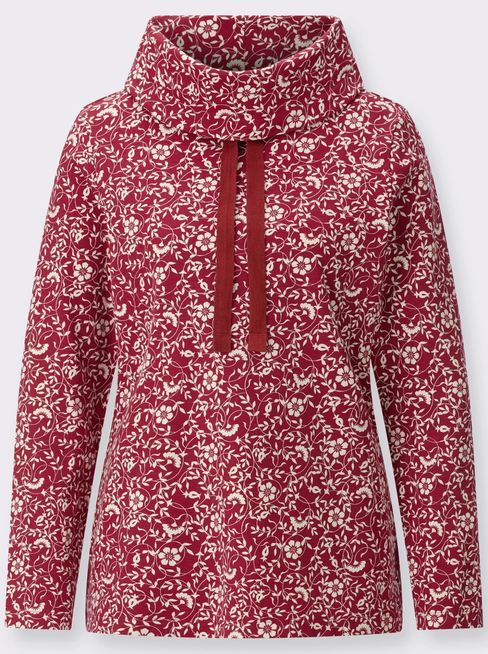 Sweatshirt mit weitem Rollkragen