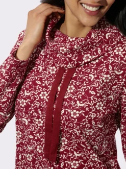 Sweatshirt mit weitem Rollkragen