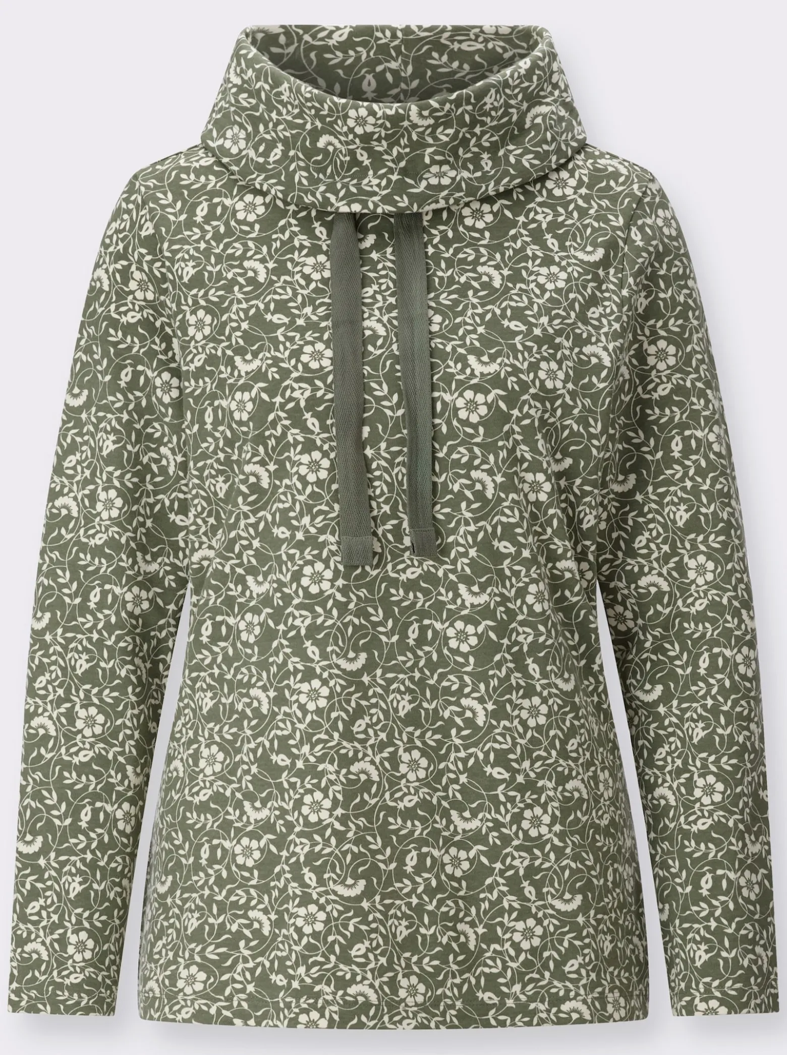 Sweatshirt mit weitem Rollkragen
