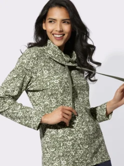 Sweatshirt mit weitem Rollkragen