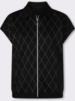 Sweatweste mit Folien-Druck vorne