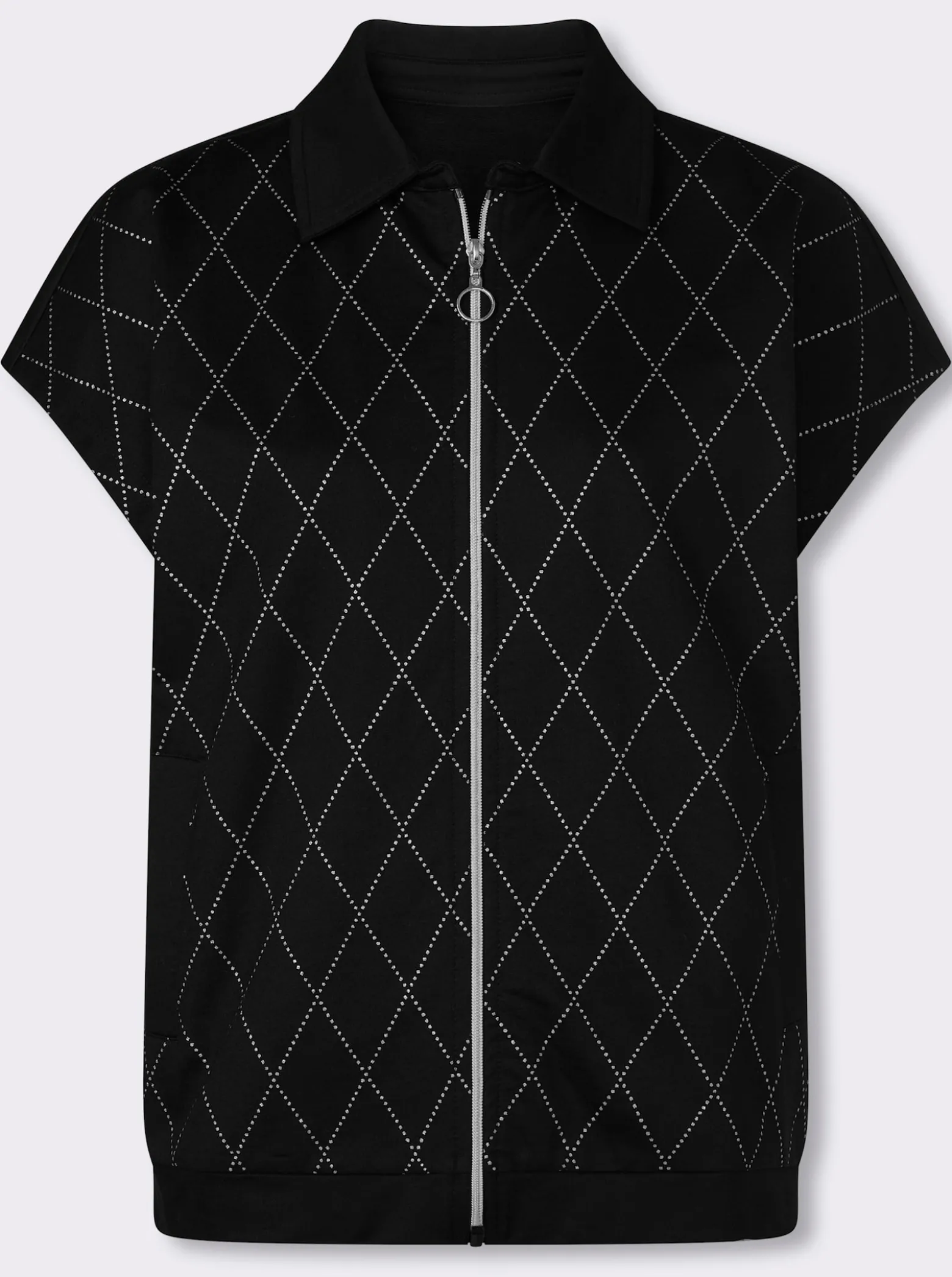 Sweatweste mit Folien-Druck vorne