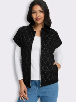 Sweatweste mit Folien-Druck vorne