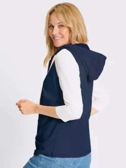 Sweatweste mit Känguru-Tasche