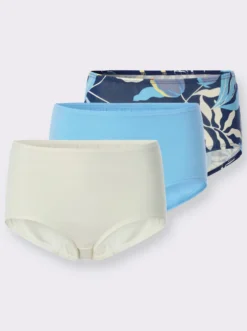 Taillenslip im 3er-Pack, Baumwoll-Qualität