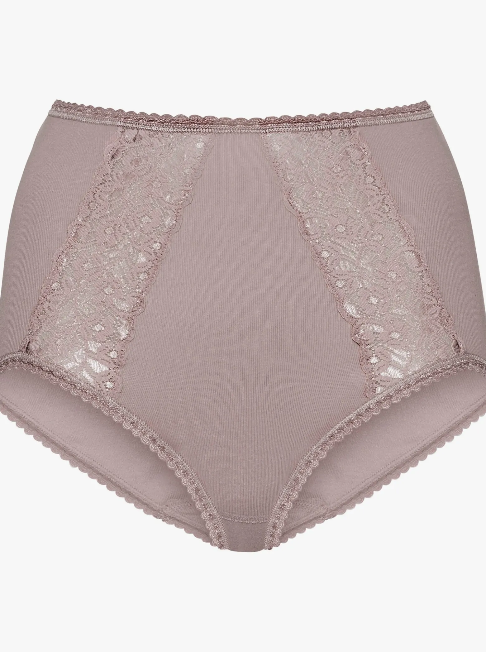 Taillenslip mit elastischem Spitzeneinsatz