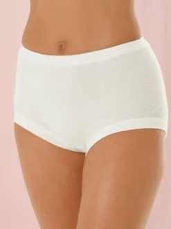 Taillenslip mit elastischen Rippbündchen
