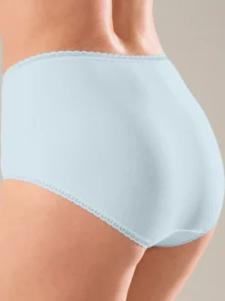 Taillenslip mit glänzenden Abschlüssen