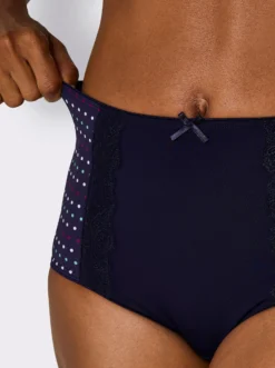 Taillenslip mit Pünktchen-Print