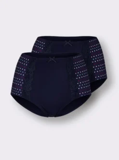 Taillenslip mit Pünktchen-Print