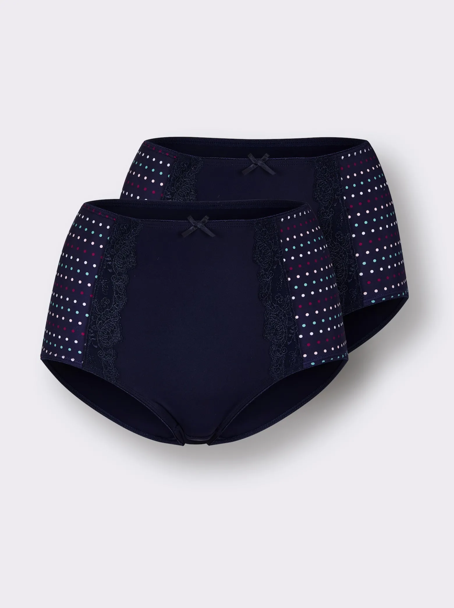 Taillenslip mit Pünktchen-Print