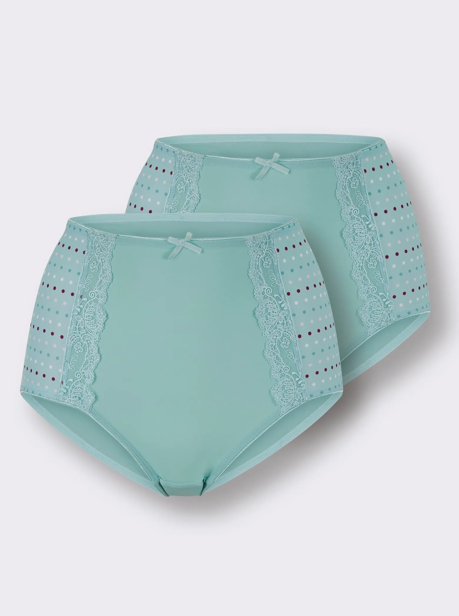 Taillenslip mit Pünktchen-Print