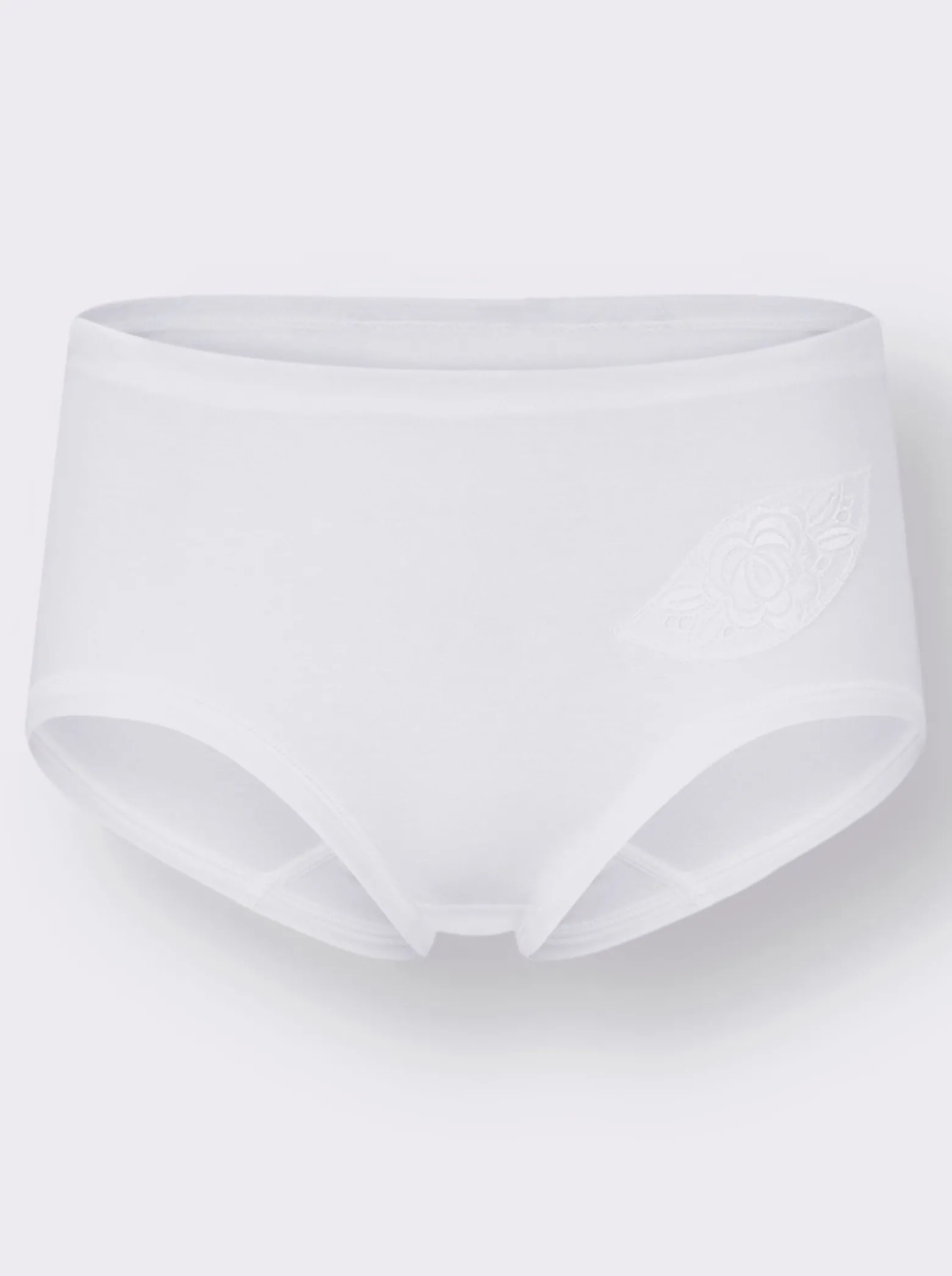 Taillenslip mit seitlichem Batist-Motiv