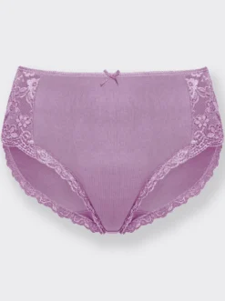 Taillenslip mit Spitzenbordüre