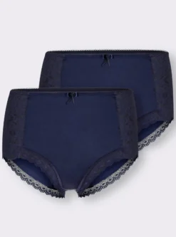 Taillenslip mit Spitzen-Details