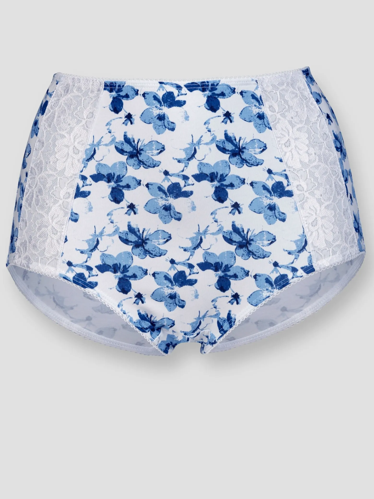 Taillenslip mit Spitzen-Einsätzen