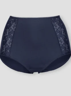 Taillenslip mit Spitzen-Einsätzen