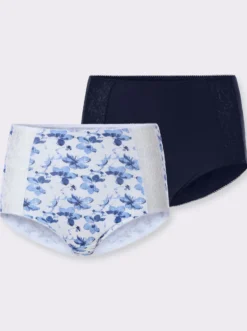 Taillenslip mit Spitzen-Einsätzen
