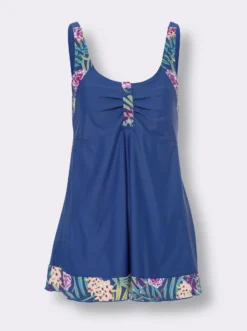 Tankini-Oberteil in Kleidchen-Form, geblümt
