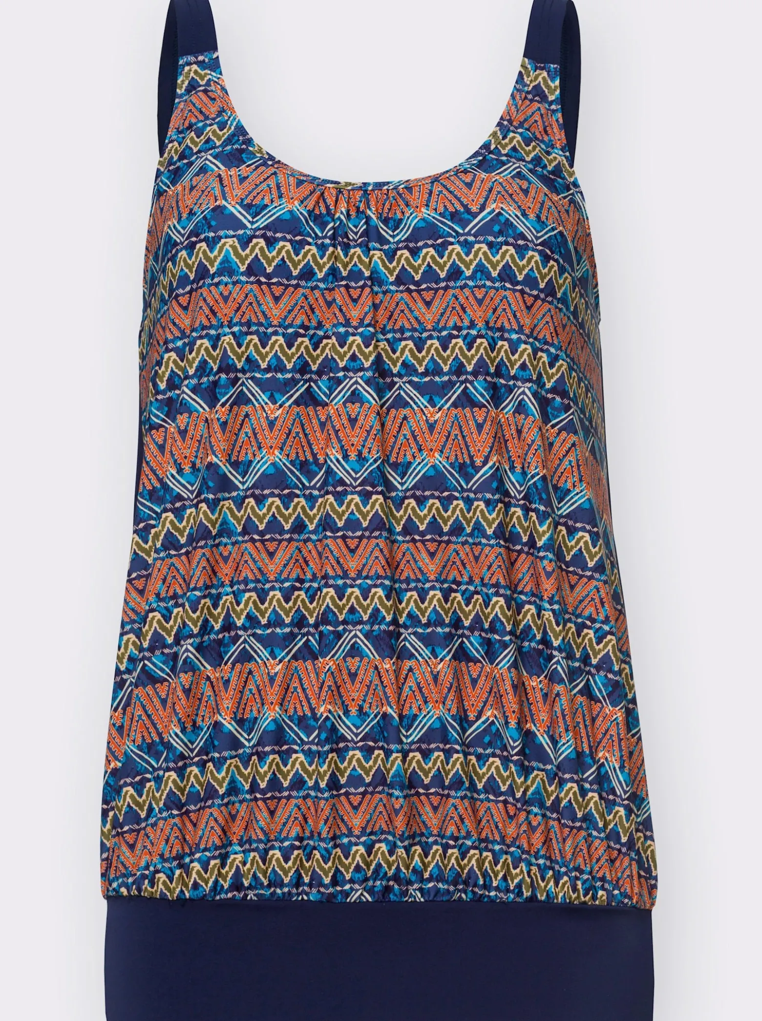 Tankini-Oberteil mit Ethno-Druck vorne