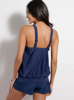 Tankini-Oberteil mit Ethno-Druck vorne