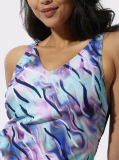Tankini-Oberteil mit Grafik-Druck
