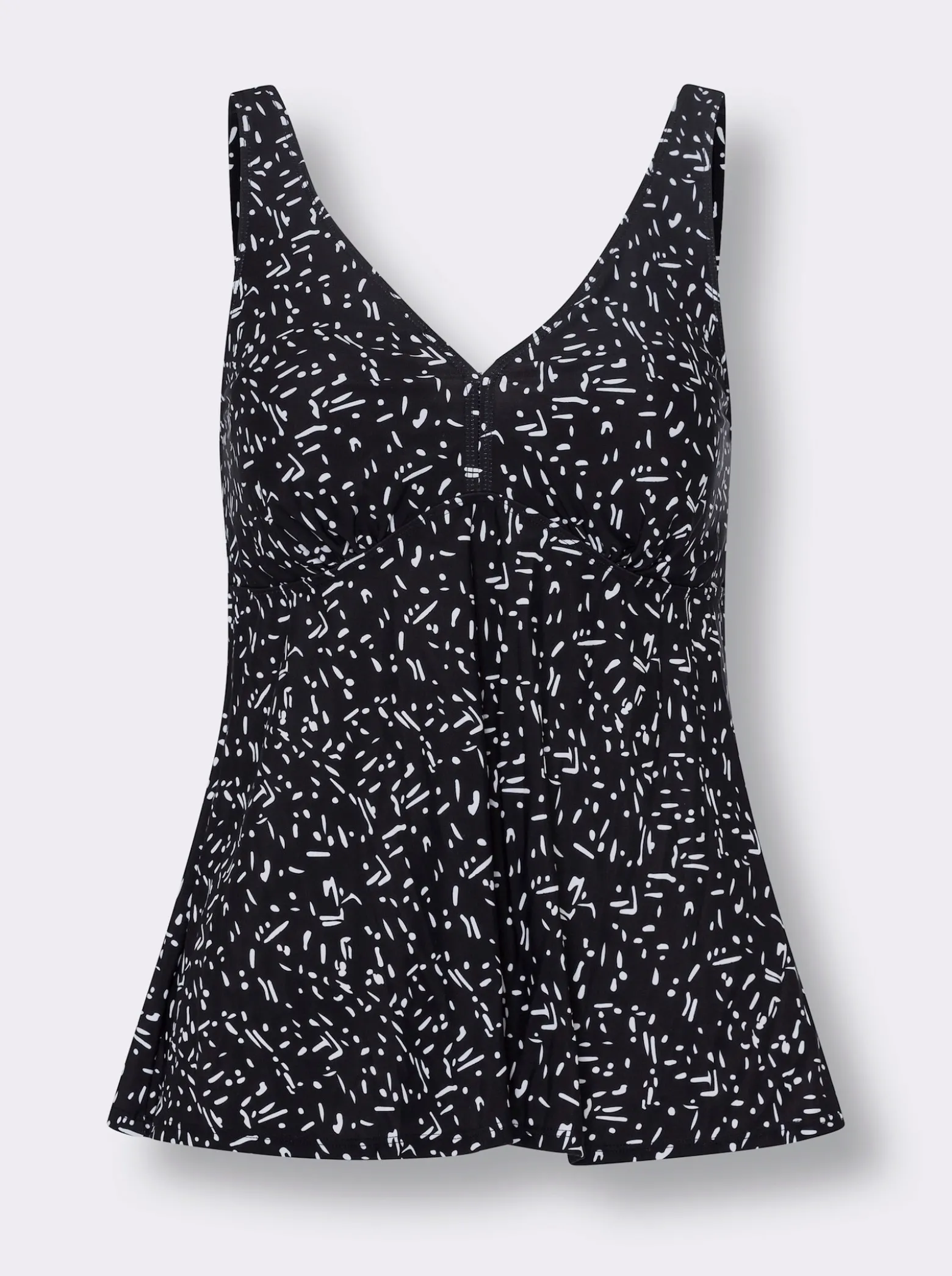 Tankini-Oberteil mit V-Ausschnitt