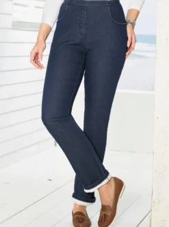 Thermojeans mit Fleece-Futter