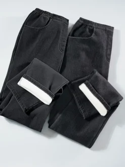 Thermojeans mit Fleece-Futter