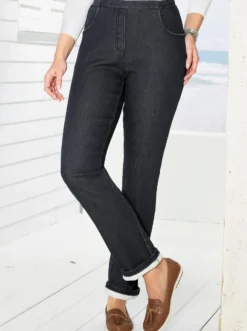 Thermojeans mit Fleece-Futter