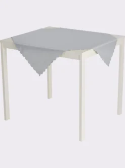 Tischdecke mit gebogtem Abschluss