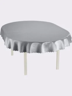 Tischdecke mit gebogtem Abschluss