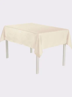 Tischdecke mit gebogtem Abschluss