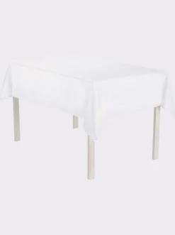 Tischdecke mit gebogtem Abschluss