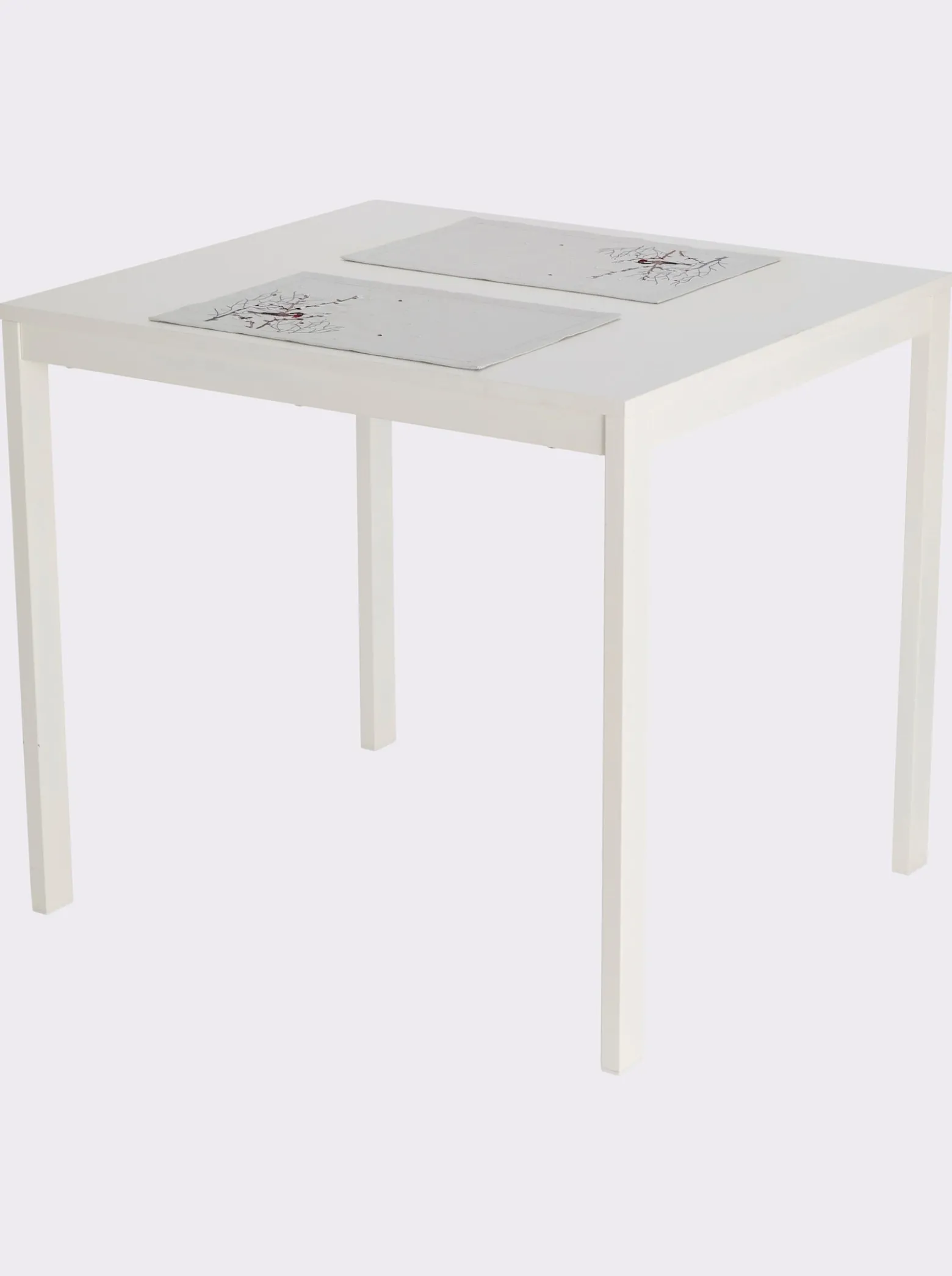 Tischdecke mit Meisen-Stickerei