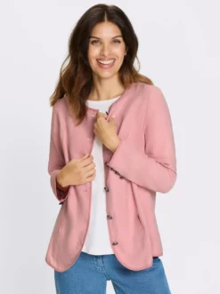 Trachtenjacke mit Kontrast-Paspelierung