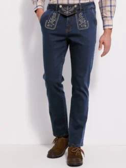 Trachtenjeans mit abnehmbarem Latz