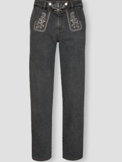 Trachtenjeans mit abnehmbarem Latz