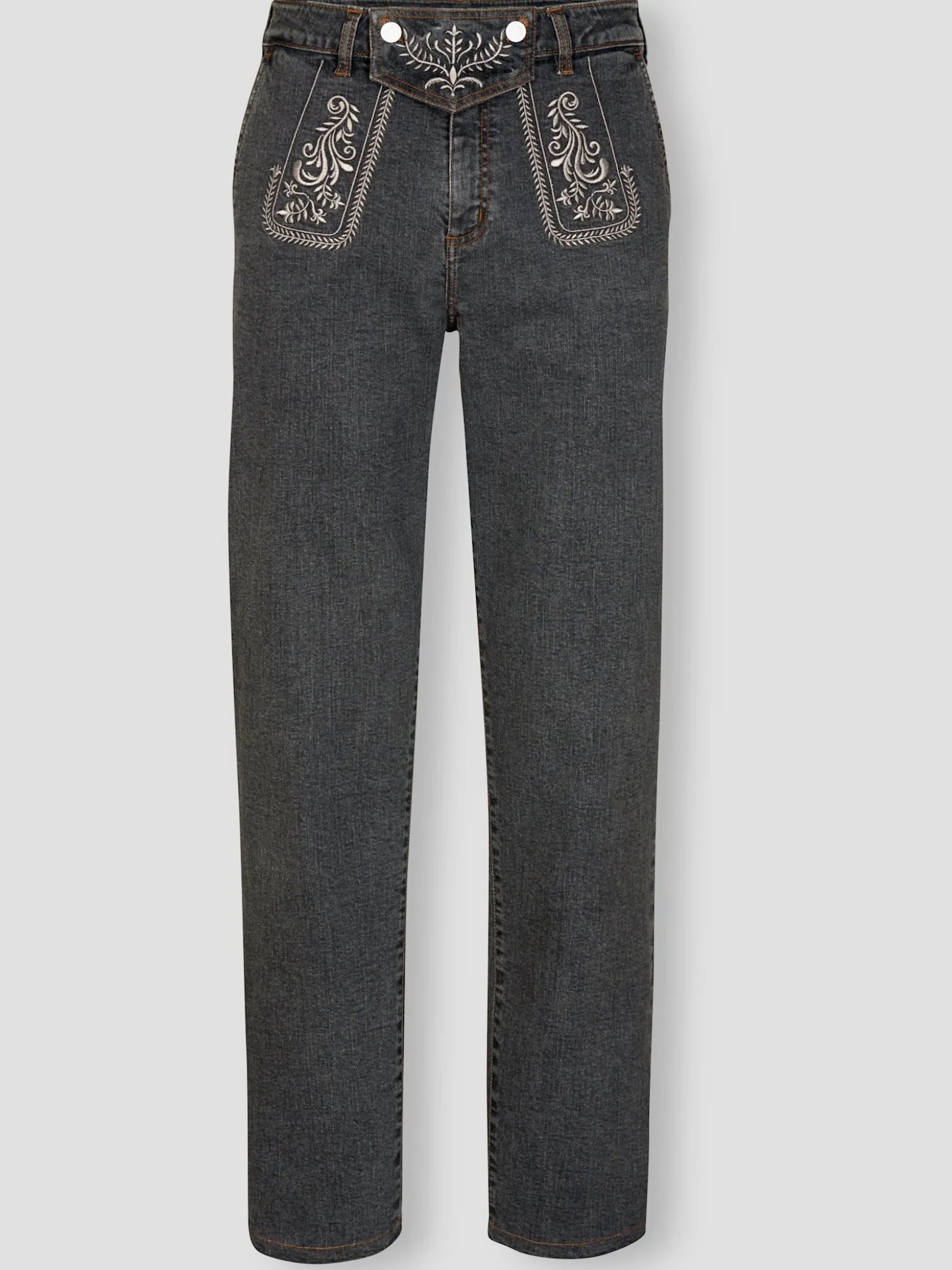 Trachtenjeans mit abnehmbarem Latz