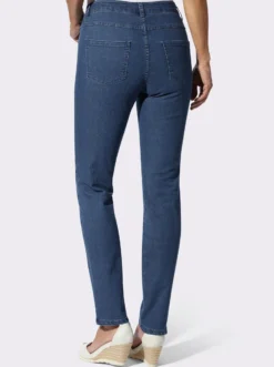 Trachtenjeans mit Edelweiß-Stickerei