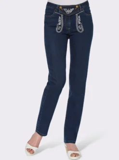 Trachtenjeans mit Stickerei