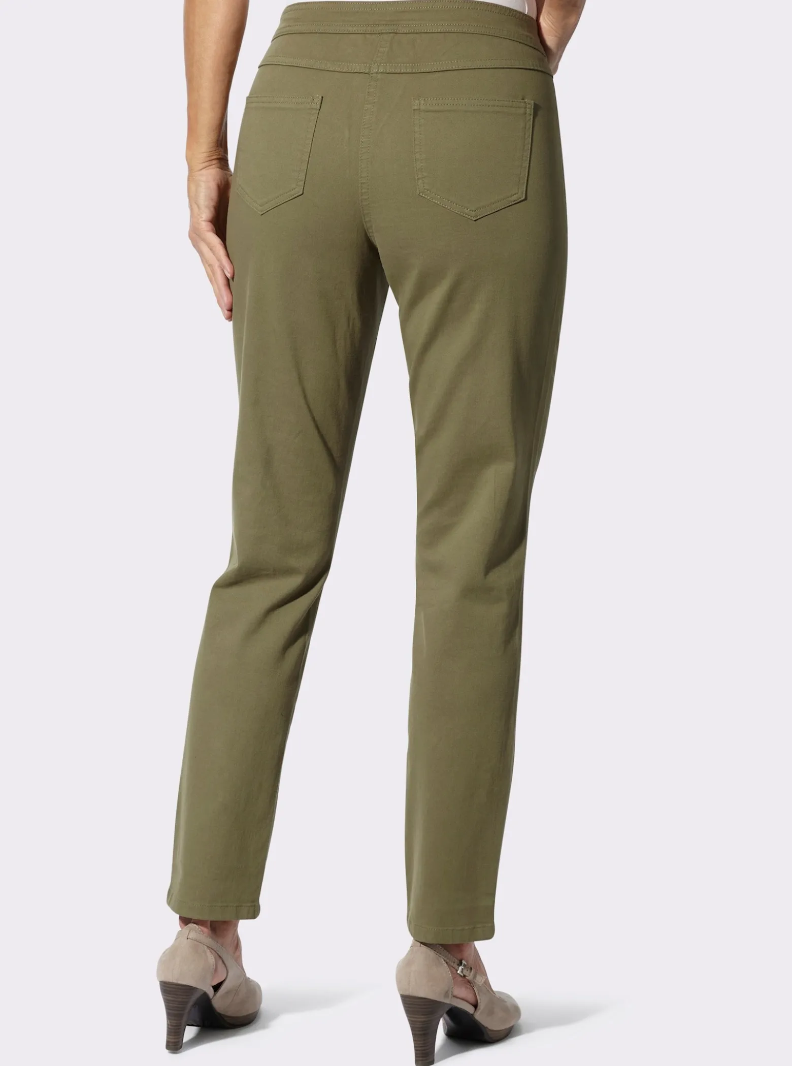 Trachtenjeans Zierriegel am Bund