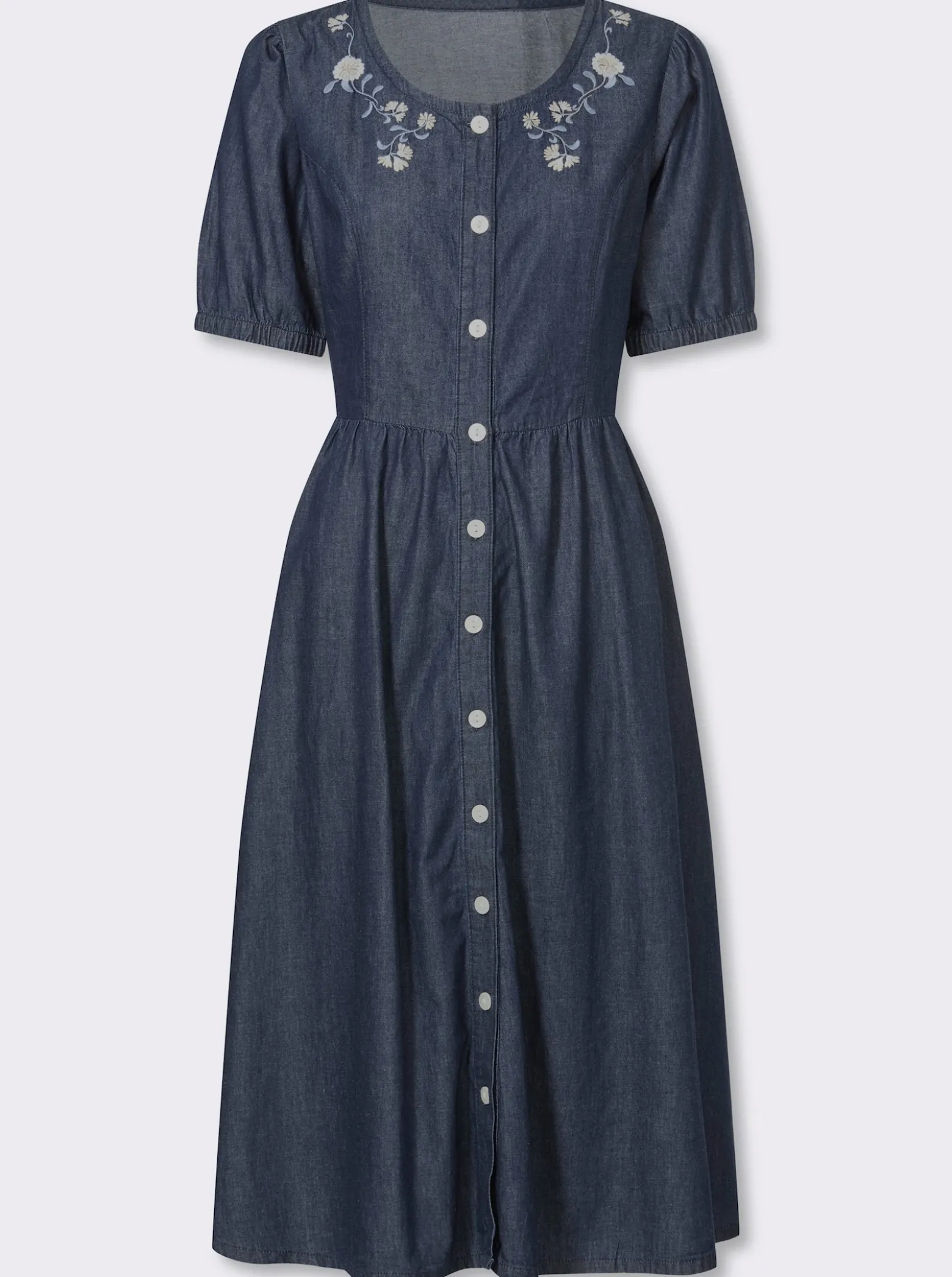 Trachtenkleid mit floraler Stickerei
