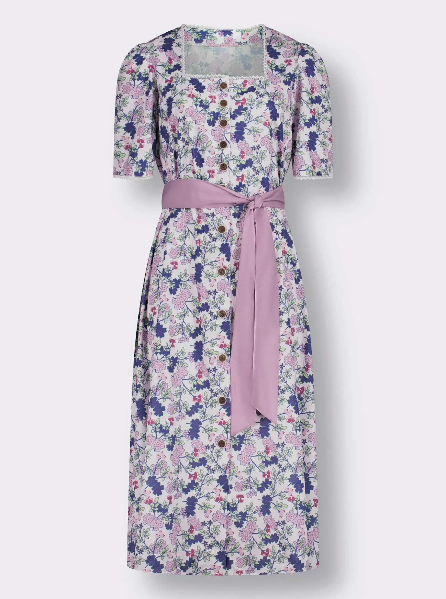 Trachtenkleid mit Karree-Ausschnitt