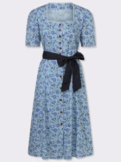 Trachtenkleid mit leichten Puffärmeln