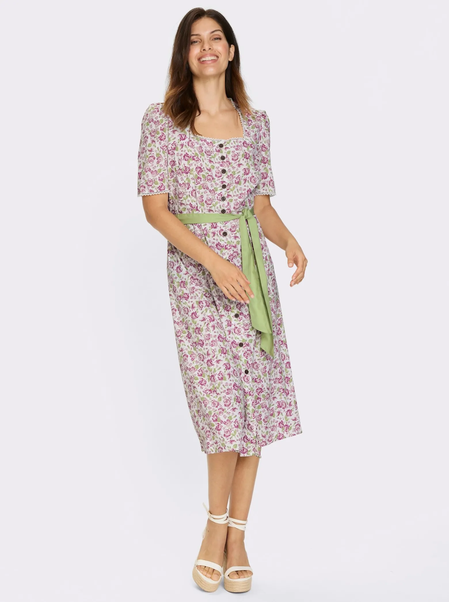 Trachtenkleid mit Spitzen-Details
