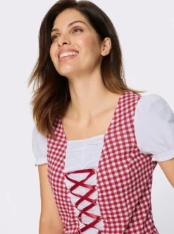 Trachtenshirt mit Karree-Ausschnitt