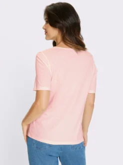Trachtenshirt mit platziertem Blüten-Druck